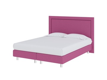 Спальная кровать London Boxspring Lift 140х200, Рогожка (Savana Berry (фиолетовый)) в Архангельске
